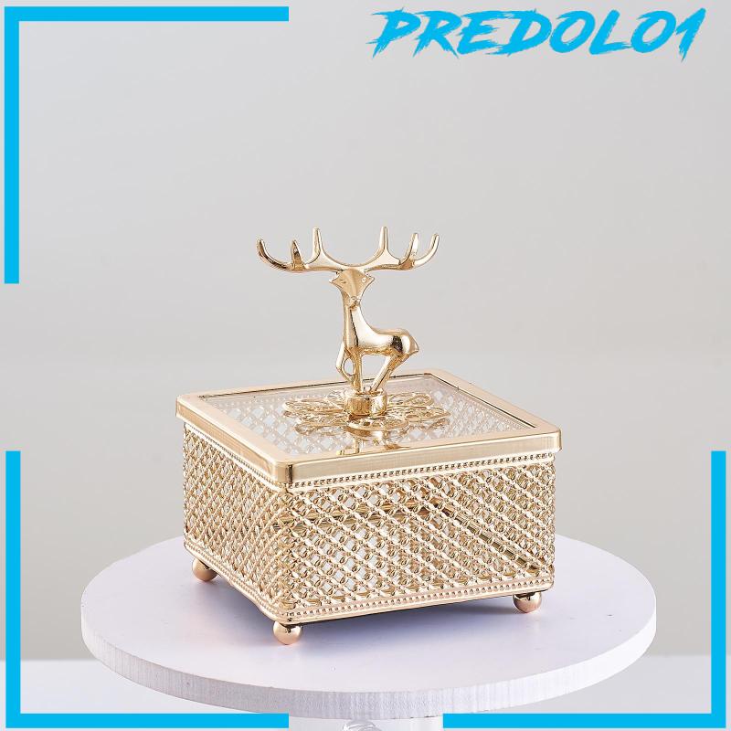 [Predolo1] Kotak Perhiasan Mewah Peti Perhiasan Ringan Untuk Liburan Kamar Tidur Perapian