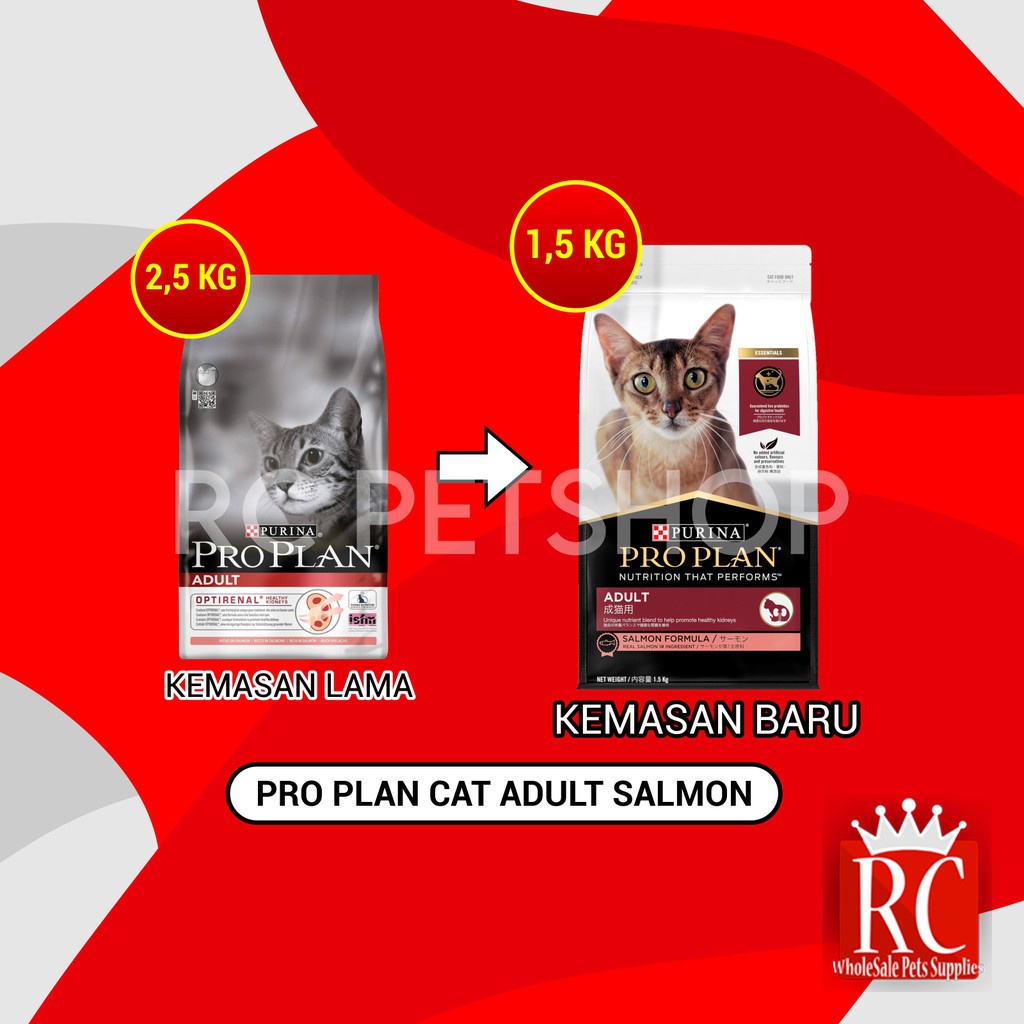 Makanan Kucing Pro Plan Salmon &amp; Rice 2,5 Kg