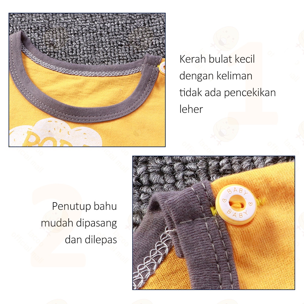 Lacoo Baju setelan bayi 0-2thn Setelan pendek anak karakter