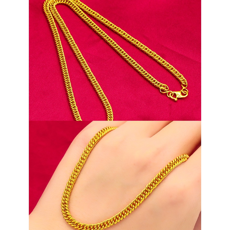Goldkingdom Aksesoris Perhiasan Fashion Ready Stock Kalung Jepit 50cm Rantai S Pria Dan Wanita