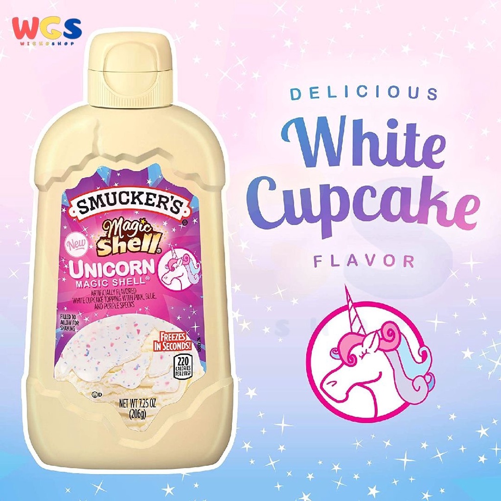 Smucker′s Unicorn Magic Shell Ice Cream Topping 7.25oz 206g