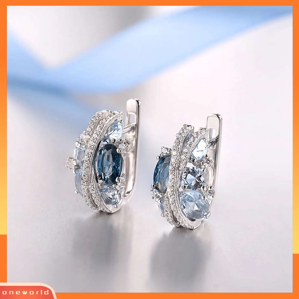 [EONE] 1pasang Anting Pejantan Double-Layer Berbentuk X Berongga Berkilau Temperamen Berlian Imitasi Dekorasi Tahan Luntur Retro Kreatif Cubic Zirconia Earrings Perhiasan Aksesori