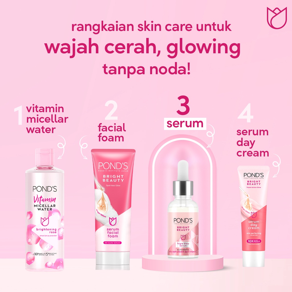 [Pond's Glow Up Stage Bundle] Pond's Bright Beauty Tripleglow Serum 30g Twinpack