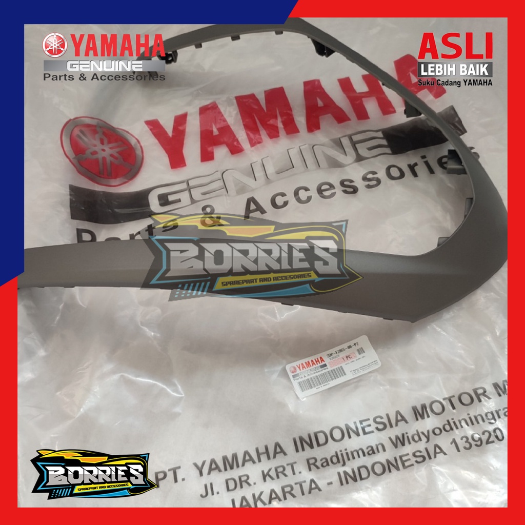 cover front dasi tameng nmax abu2 ori ymh 2dp-f2865-00-p2