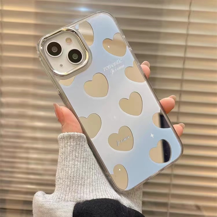 Cocok Untuk Iphone14 Pro Max iPhone Phone Case Cermin Casing Ponsel Kuat Kamera Perlindungan Tahan Guncangan Gaya Sederhana Kompatibel Dengan Iphone13 13pro 13prm iPhone 11 7Plus 8Plus Xr XS 12 Pro Max Casing Ponsel