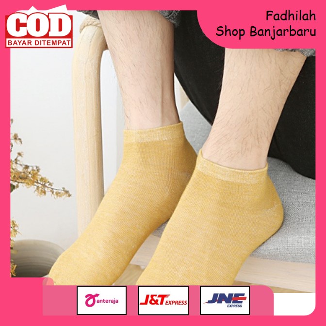 KAOS KAKI PRIA COWOK MOTIF POLOS MATA KAKI / KAOS KAKI PENDEK PRIA COWOK KEREN | FADHILAH SHOP BJB