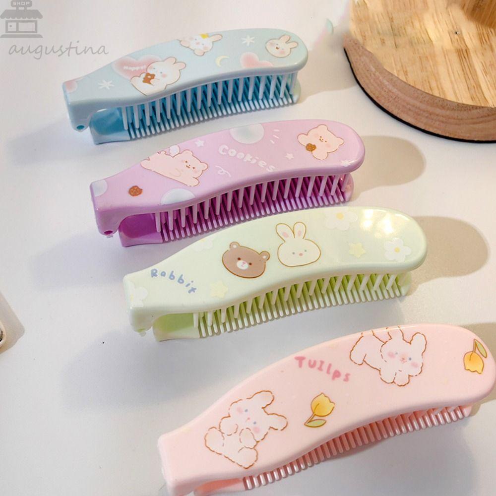 Agustinina Sisir Rambut Lipat Aksesoris Travel Kartun Perawatan Rambut Penggunaan Ganda Untuk Sikat Rambut Bayi Perempuan Anak