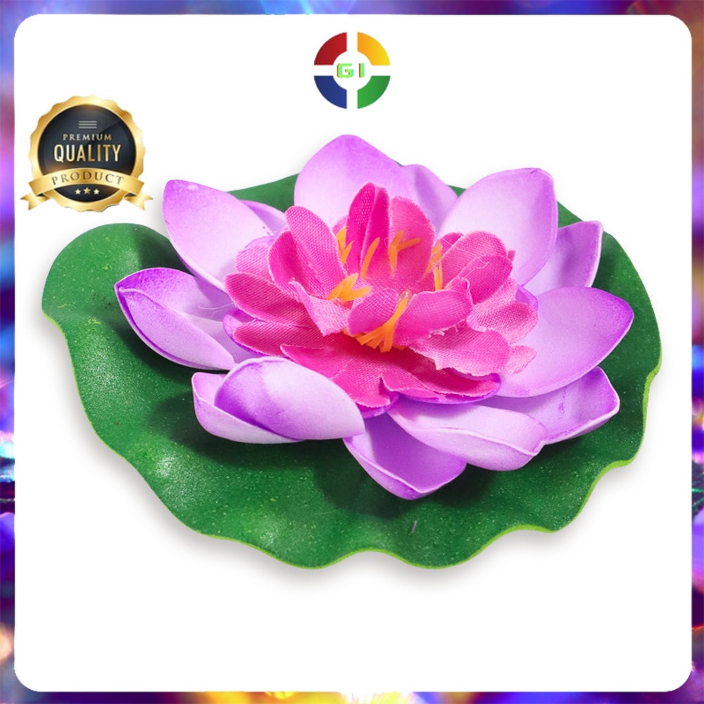 Bunga Lotus Imitasi Dekorasi Kolam Taman Violet