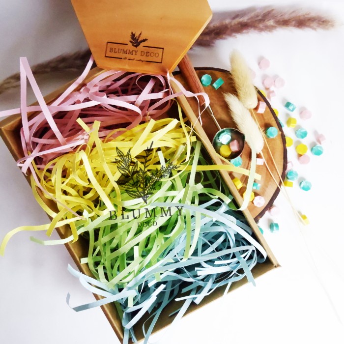 

Kertas Cacah Kertas Serut Kertas Shredded Shredded Paper KertasPotong - Biru Muda