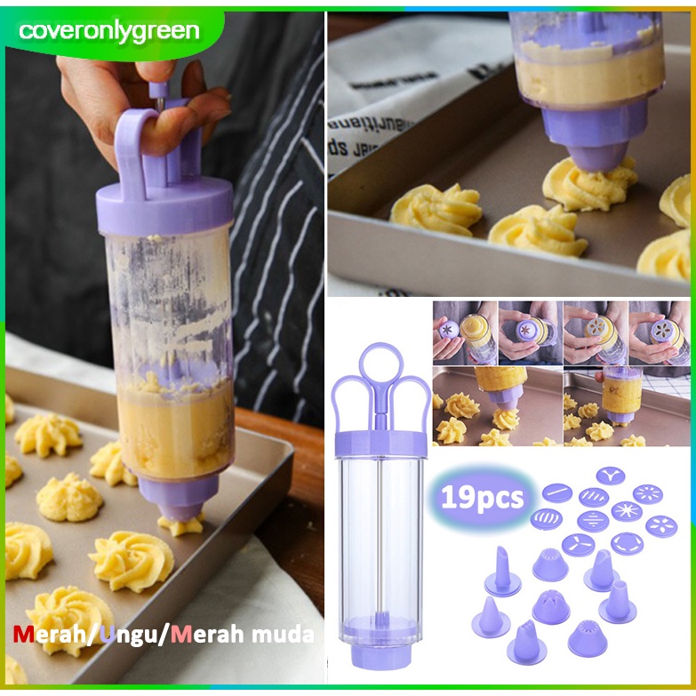【hot】19pcs Set Alat Cetak Cetakan Bentuk Bunga Acak Untuk Cake Decoration Dan Biskuit cetakan kue kering/Membuat Krim Hiasan Kue/Alat Cetakan Kue Kering