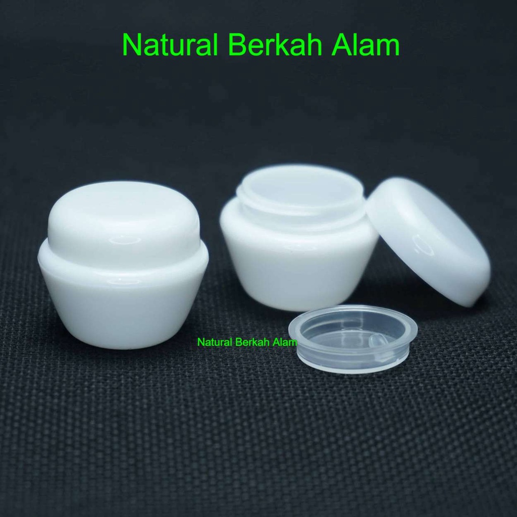 Pot Cream Mushroom Putih / Pot Jamur / Pot Kosmetik / Pot Cream / Pot 50 g / Pot 30 g / Pot 20 g / P