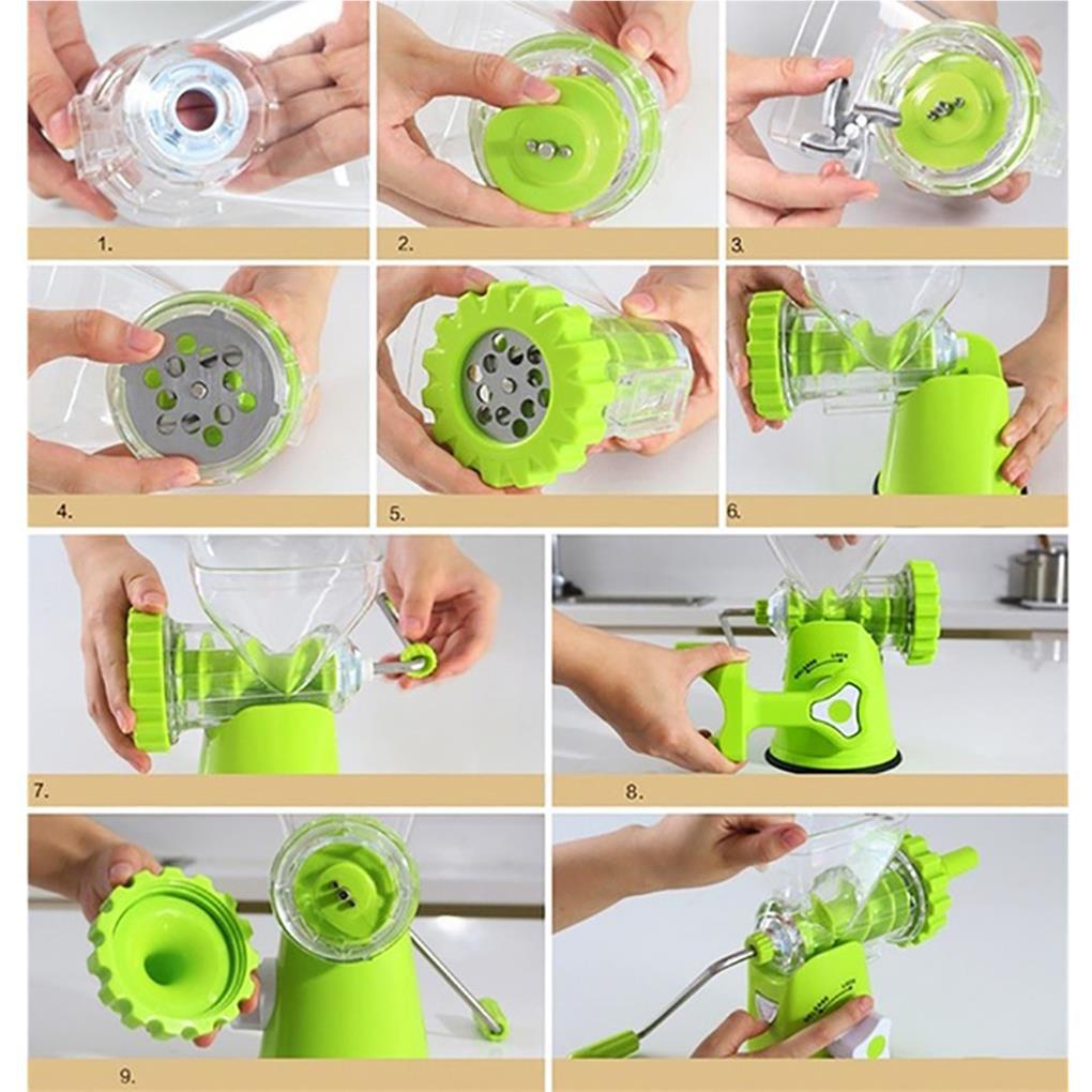 Penggiling Daging Manual Dapur Multifungsi Penggiling Sayur Mincer Grinder Pasta Maker