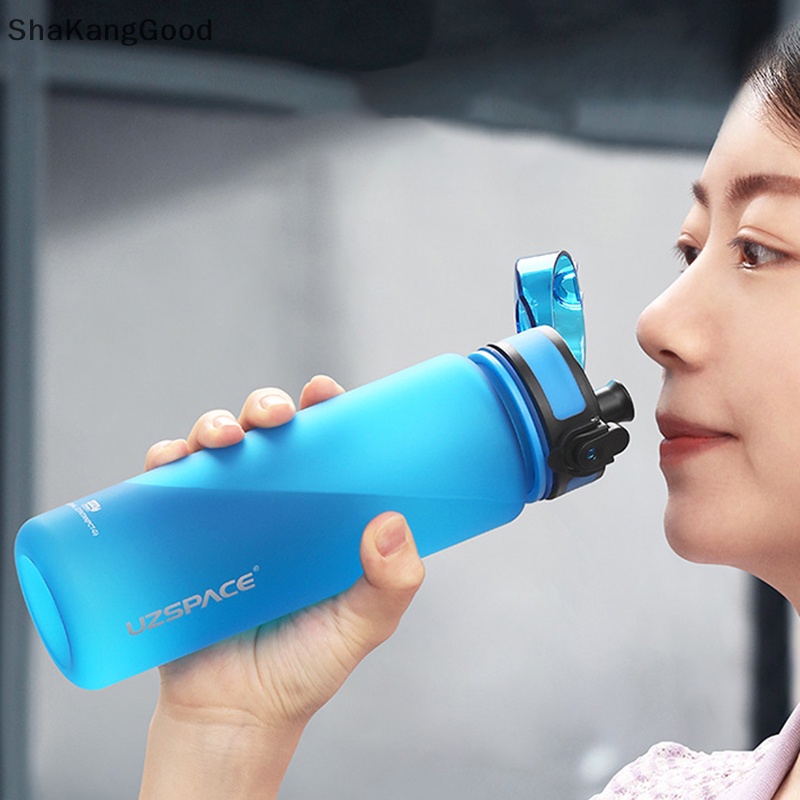 Botol Air Olahraga Selip New 1000ml BPA Free Portable Anti Bocor Shaker bottle Plastic Drinkware Protein Shaker SKK