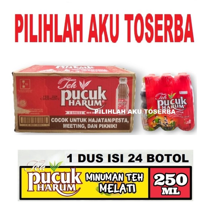 

Teh PUCUK Harum Original Botol 250 ml - ( HARGA 1 DUS ISI 24 )