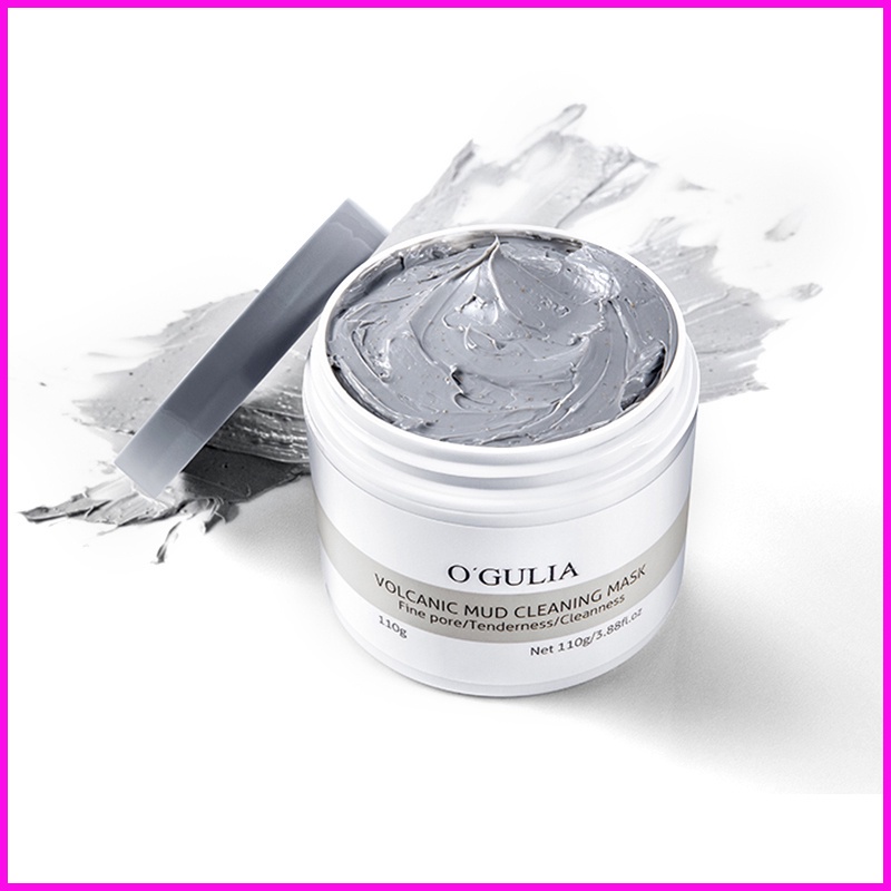 COD O'GULIA Volcanic Mud Facial Whitening Clay Mask 110gr|Blackhead Removal Masker Wajah