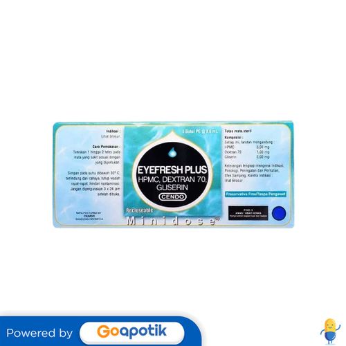 Cendo Eyefresh Minidose Plus 5 X 0,6 Ml