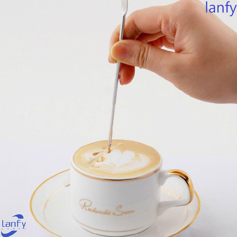 Lanfy Pena Dekorasi Kopi Fashion Latte Espresso Stainless Steel Alat Dapur Rumah Tangga