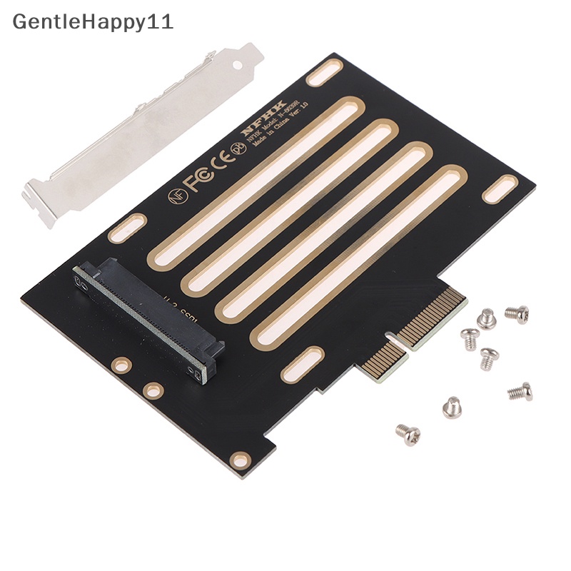 Gentlehappy U.2 SFF-8639 Ke PCI-E X4 3.0 Riser Card SFF-8639 Ke SSD Extension Adapter id