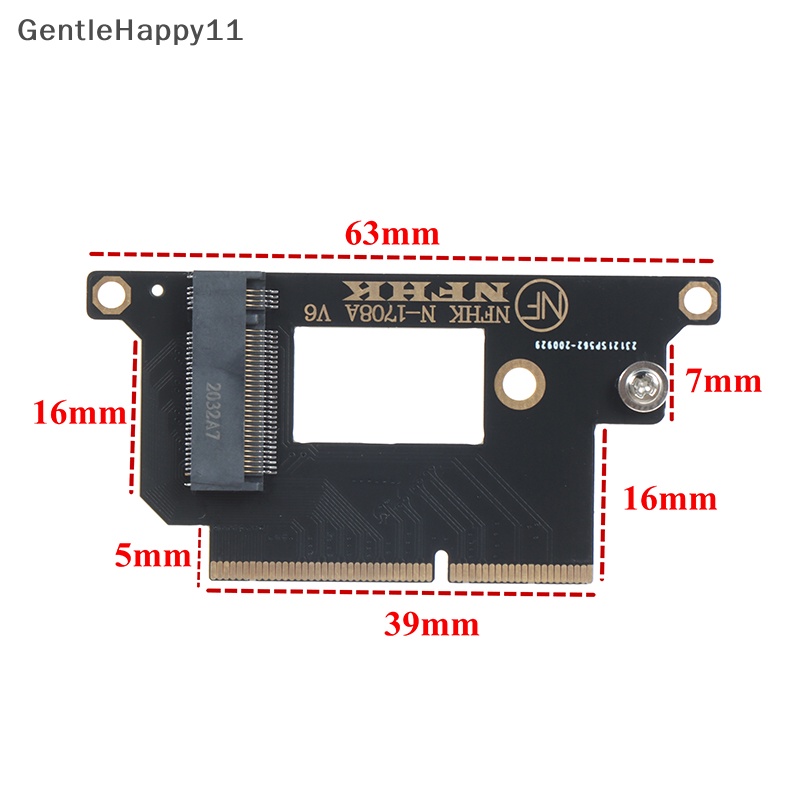 Gentlehappy NVMe M.2 NGFF SSD Untuk 13 &quot;2016-2017 MacBook Pro A1708 Upgrade Adapter card id