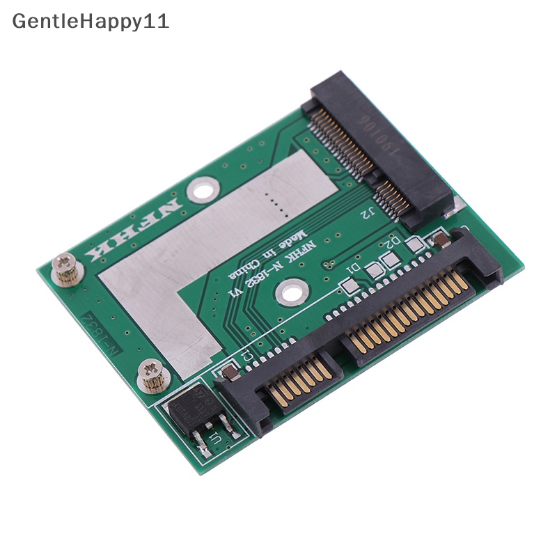 Gentlehappy mSATA ssd to 2.5 ''SATA 6.0gps adapter converter Kartu Modul board mini pcie ssd id