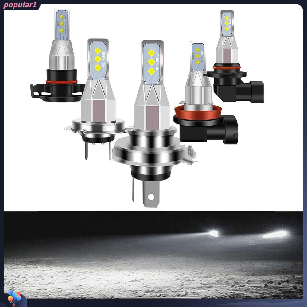 Populer 2pcs Lampu Kabut Mobil 80W 2525 Terang H4 H7 H8 H11 9005 9006 Hi/Low Kit Beam LED 80W DRL