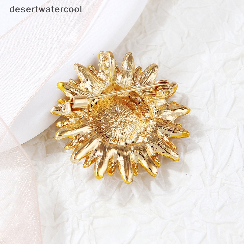 Deid Vintage Collecg Beauty Flower Dari Bunga Matahari Bros Untuk Wanita Gadis Pesta Pernikahan Bros Pin Hadiah Martijn