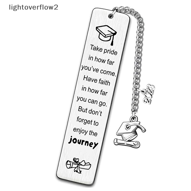 [lightoverflow2] 2023bookmark Inspiratif Bahan Stainless Steel Untuk Guru Siswa Liontin Rumbai Panjang Penanda Buku Hadiah Perhiasan Wisuda [ID]