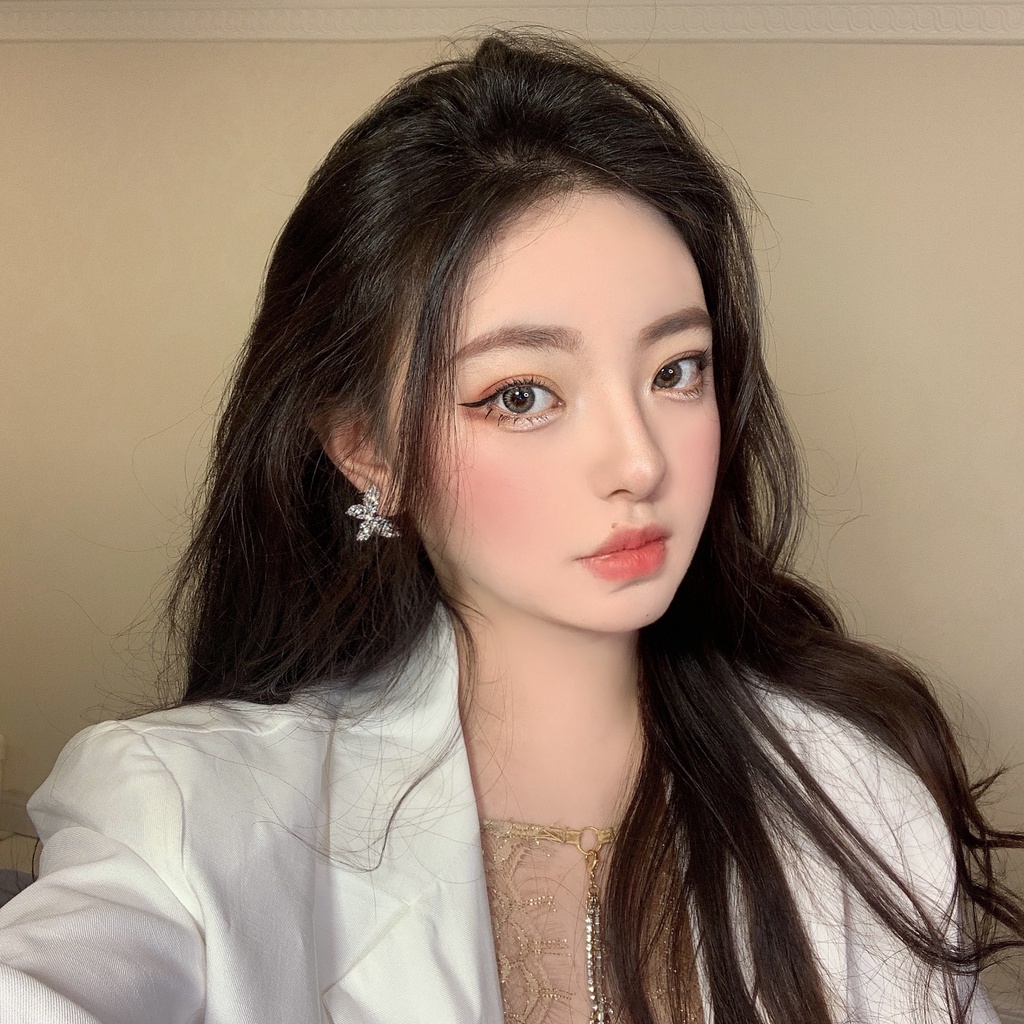 Goldkingdom Aksesoris Perhiasan Fashion Ready Stock Dengan Melubangi Sayap Kupu-Kupu Anting, Mosan Berlian Anting, Dan Anting