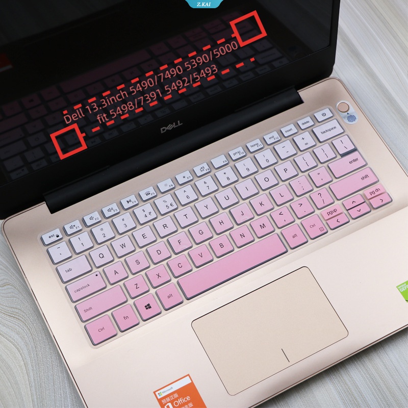 Sarung Keyboard Laptop Untuk Dell 13.3inch 5490.7490.5390/5000muat5498/7391 5492/5493 Silikon Lembut Dan Nyaman Pelindung Kulit Film TPU Transparan Film Silicone Cover [ZK]