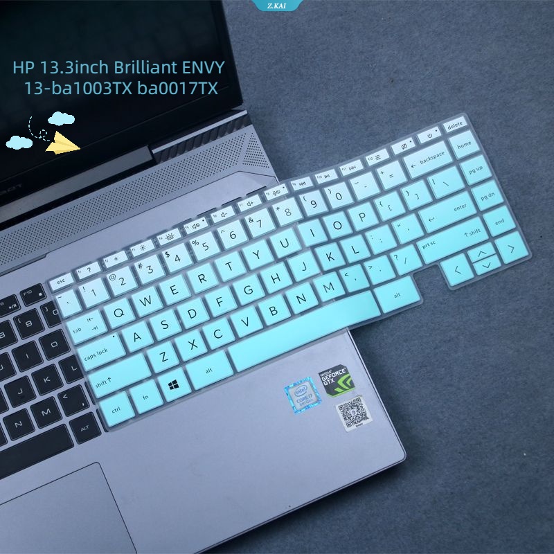 Keyboard Laptop Tahan Air Kualitas Tinggi TPU Film Pelindung Untuk HP 13.3inch Brilliant ENVY 13-ba1003TX Ba0017TX Keyboard Silikon Cover Pelindung Film Tahan Debu [ZK]