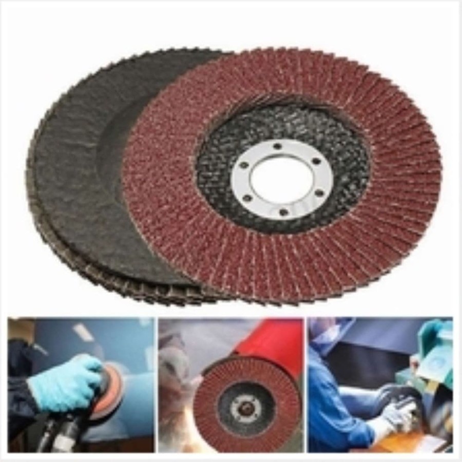 MATA GERINDA GURINDA AMPLAS SUSUN 4 INCH FLAP DISC TEBAL MURAH Grit 40-400