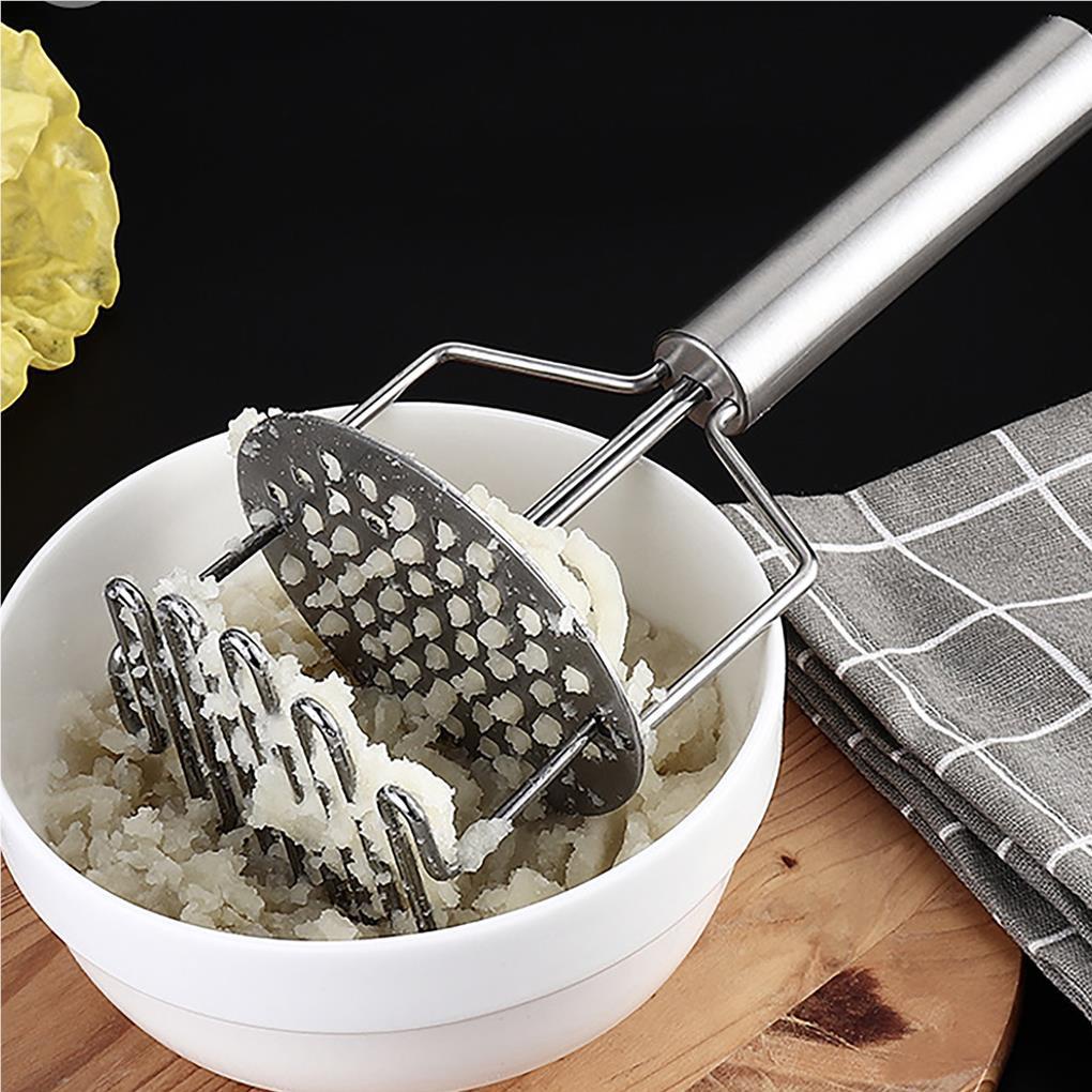 Stainless Steel Potato Mud Mixer Manual Double Layered Potato Masher Household Mud Machine Tekanan Makanan Keju Hancur Lumpur Gadget Dapur