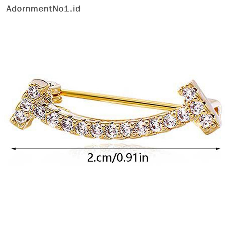 [AdornmentNo1] Kepribadian Wajah Logam Bros Anti Ekspos V-neck Gesper Aksesoris Serbaguna Kecil Bros Pin Mantel Kancing Ornamen [ID]