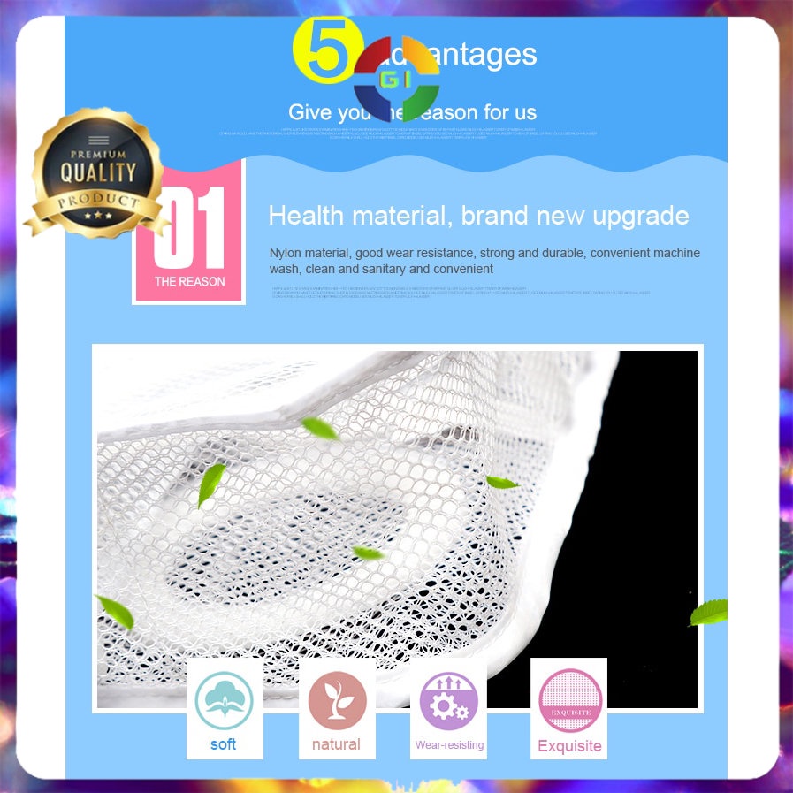 Kantong Mesin Cuci Laundry Shoes Washing Mesh Bag White