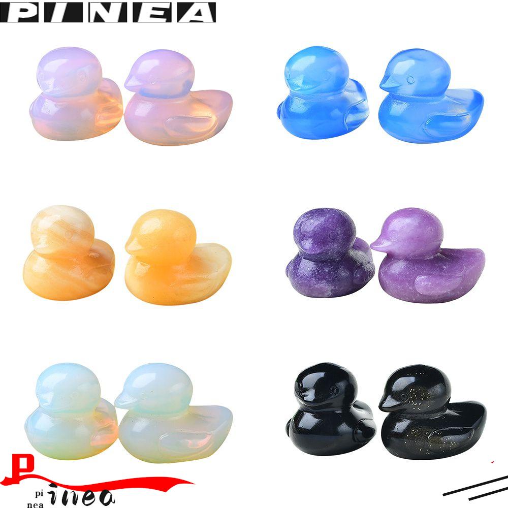 Ornamen Bebek Kristal Nanas Dekorasi Ruang Tamu Kerajinan Desktop Dekorasi Rumah Patung Hewan Crystals Stone