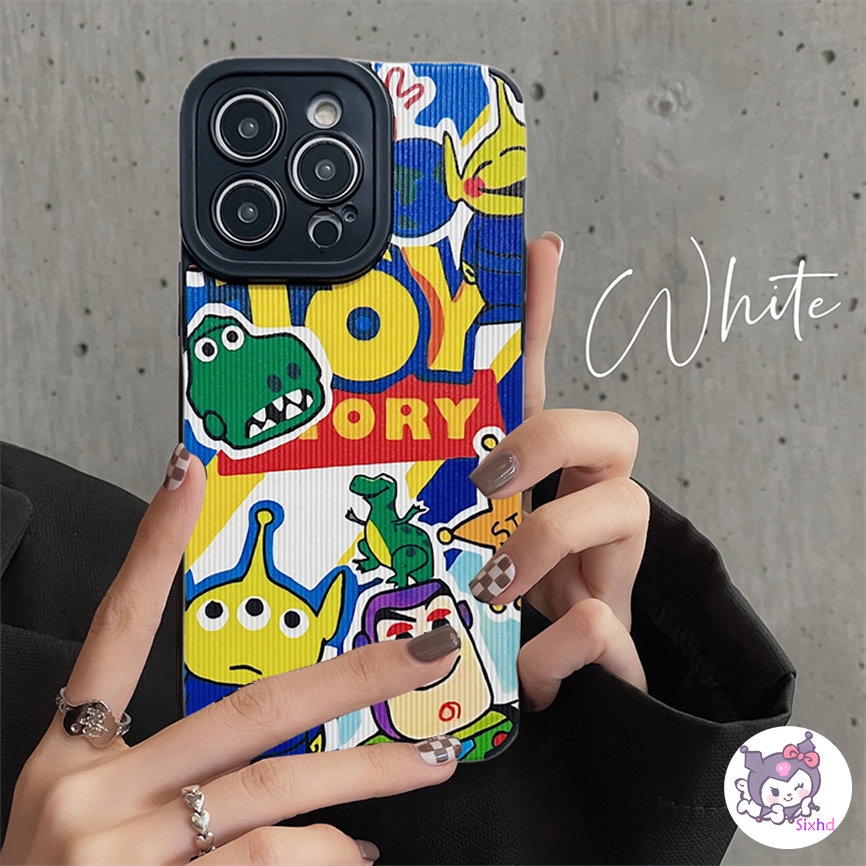 IPHONE Pasangan Toy Story Kartun Tinggi Kompatibel Untuk Iphone14 13 12 11 Pro Max SE 2020 X Xr Xs Max8 7 Plus Perlindungan Shockproof Phone Case Soft Silicon Cover XJJJJ