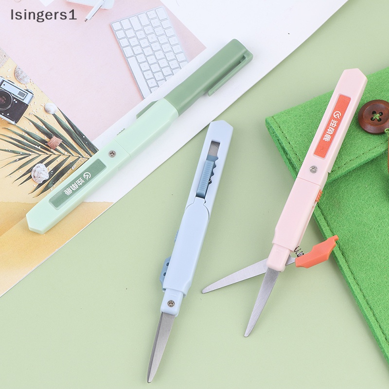 [lsingers1] 2in1warna Portable al Paper Cutter Cutg Gunting Kertas Butik