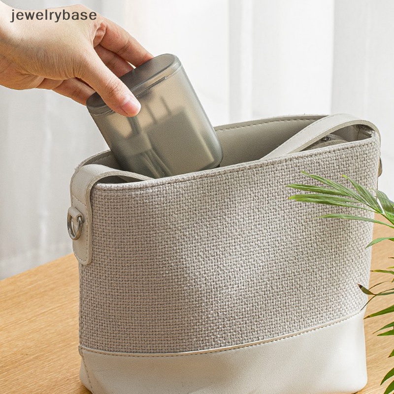 [jewelrybase] Ins Portabel Kawat Kabel Kotak Penyimpanan Perjalanan Headphone Perhiasan Koin Organizer Bin Laci Makeup Bibir Pemegang Penyimpanan Tahan Debu Butik