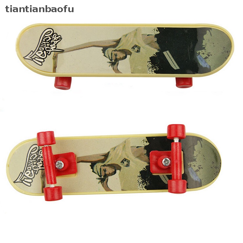 [tiantianbaofu] 1x Mini Finger Board Skateboard Novelty Anak Laki-Laki Perempuan Mainan Hadiah Untuk Pesta 3.7 &quot;Boutique