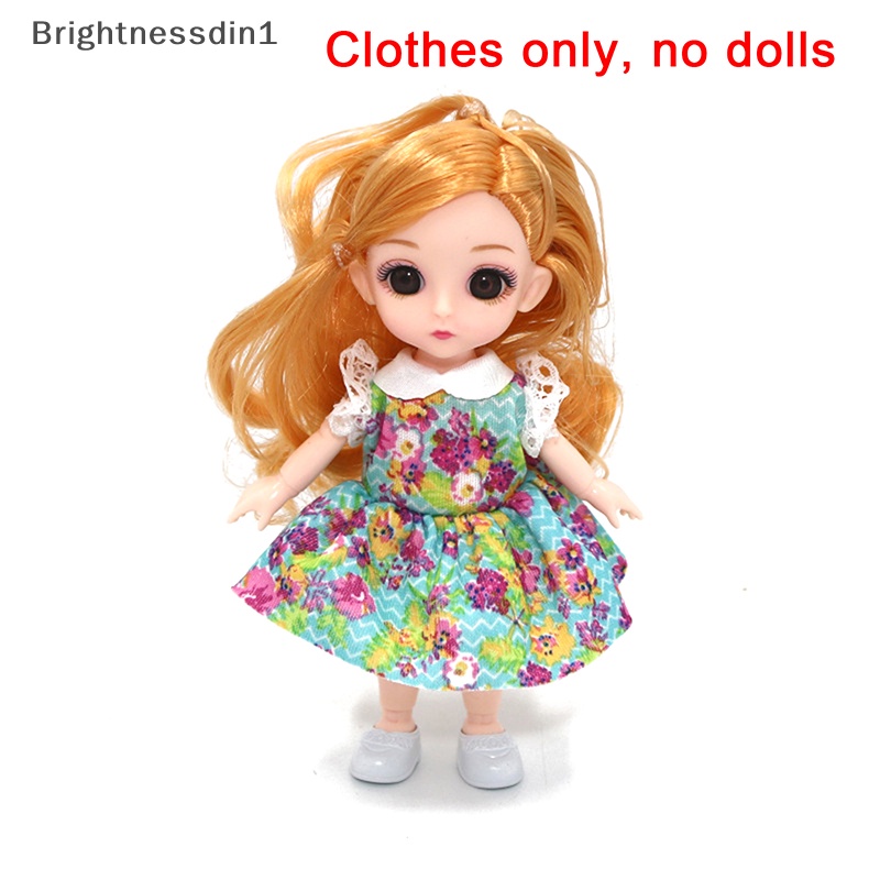 [Brightnessdin1] Bjd 16CM Baju Casual Fashion Princess Baju Setelan Aksesoris Baju Butik