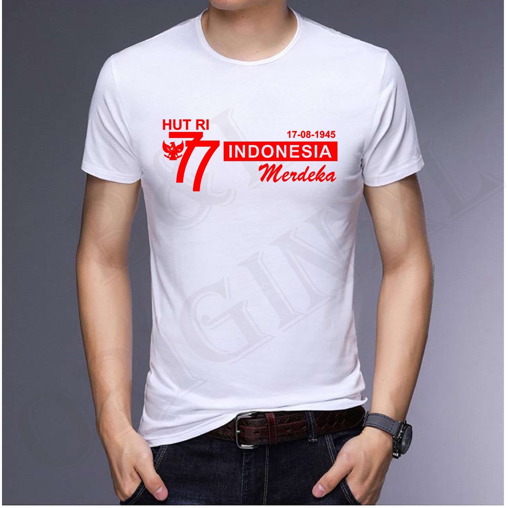 Bisa Bayar Di Tempat/ BS/BAJU KAOS 17 AGUSTUS MOTIF A /ATASAN UNISEXS LENGAN PANJANG/PENDEK/GOOD QUALITY