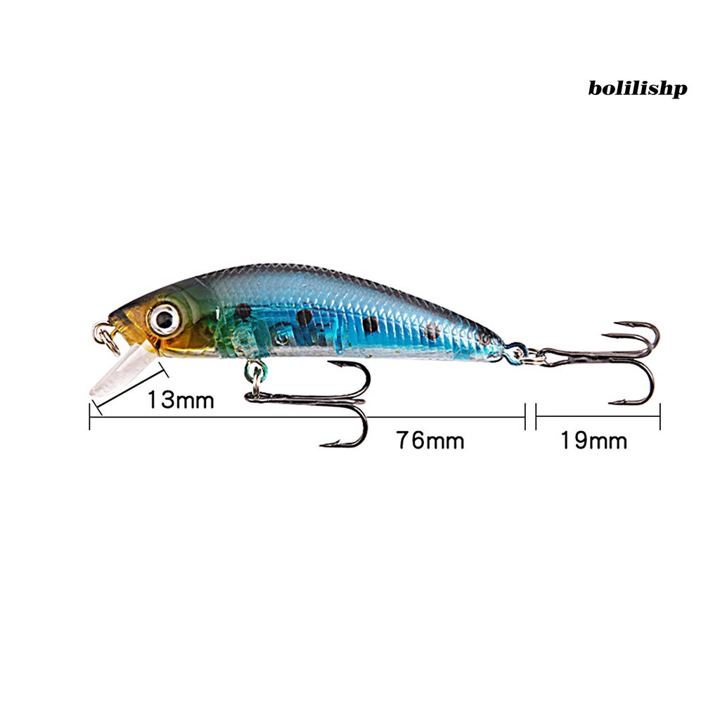 Bo-9.5cm/8g Umpan Pancing Realistis Tajam Kait 3D Mata Tenggelam Ikan Kecil Wobblers Lure Umpan Crankbait Untuk Outdoor