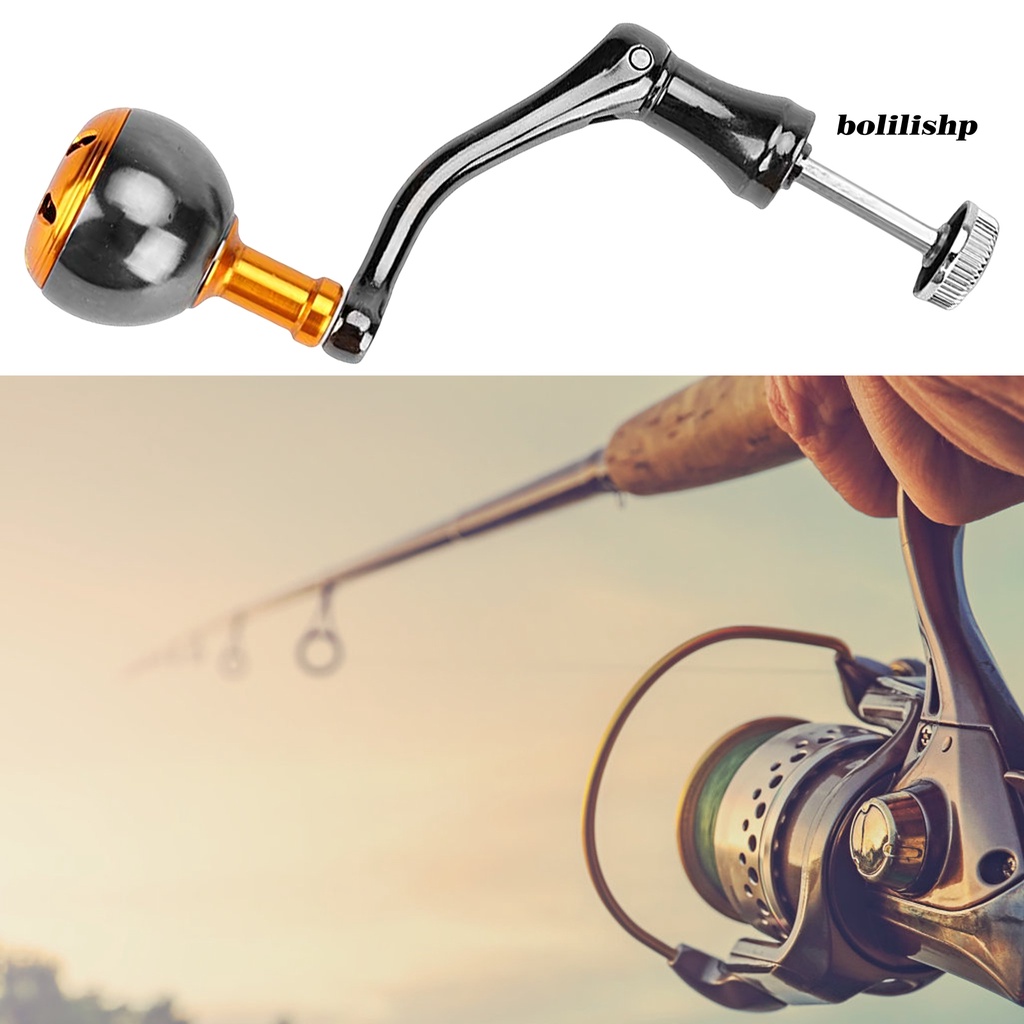 Bo-fishing Reel Handle DIY Nyaman Halus Aksesoris Modifikasi Kepala Ganda Logam CNC Spinning Reel Grip Arm Pengganti Untuk Memancing