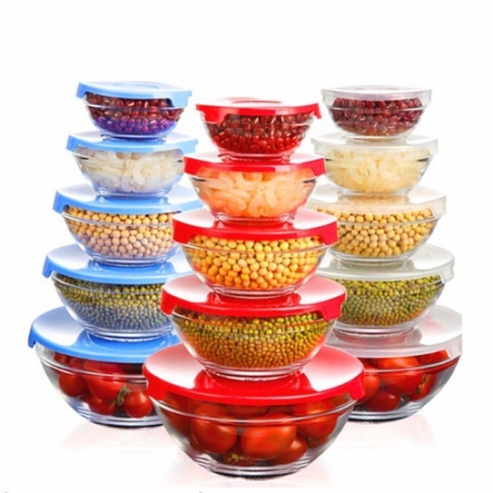 Glassware Set 5in1 Glass Bowl Set Mangkok Kaca ORIGINAL