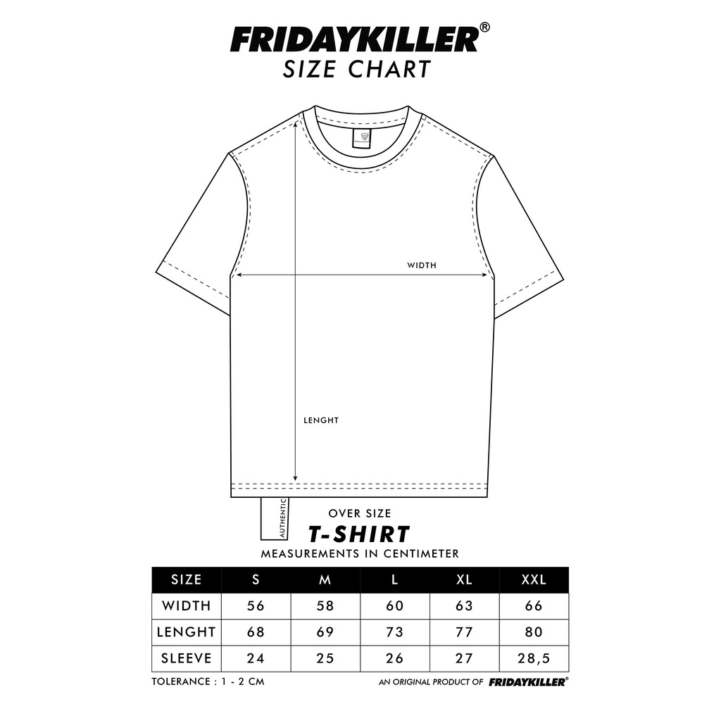 KAOS OVER SIZE FRIDAY KILLER | OLD TYPE OS WHITE