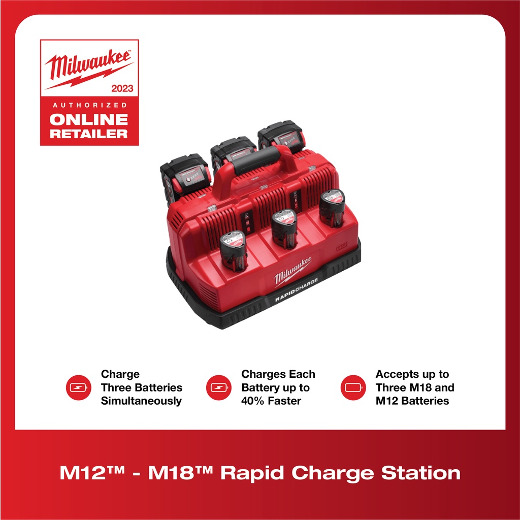 Milwaukee M12 M18 Rapid Station Charger