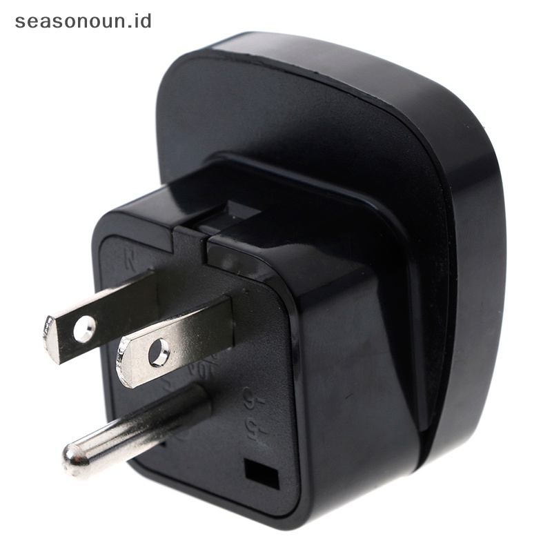 Konverter Adaptor Colokan Listrik travel AC Seasonoun Universal EU UK AU to US USA Canada.