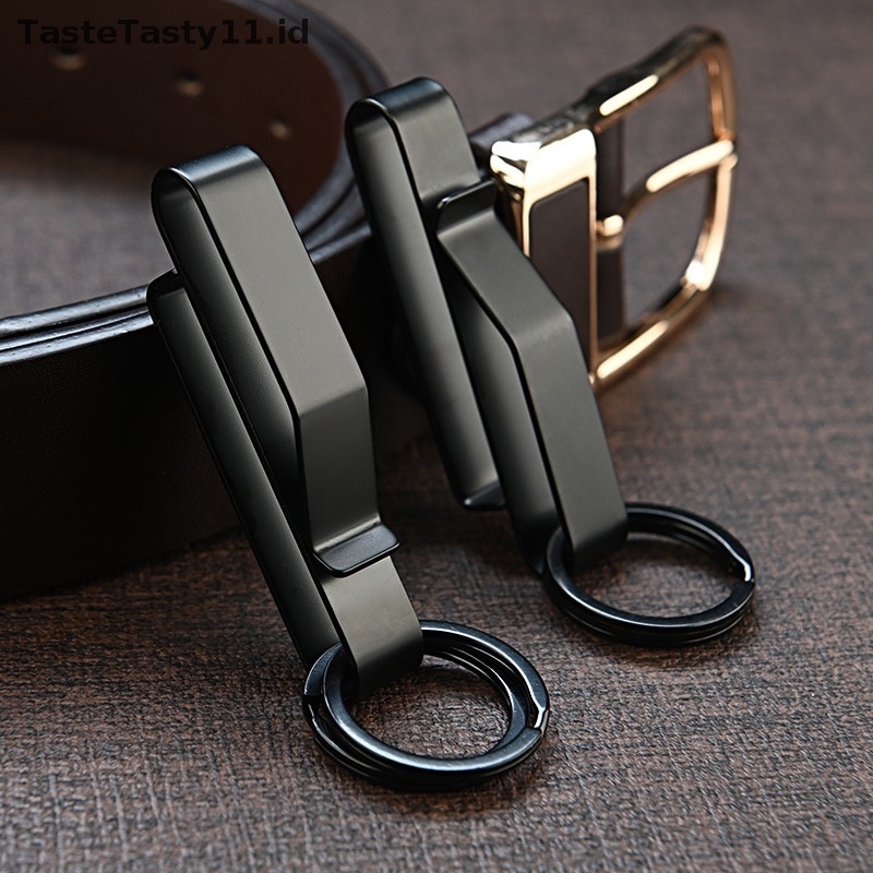 Tastetasty Molle Webbing Gesper Stainless Steel Pinggang Gantung Gesper Kunci Mobil Key Clip Belt.