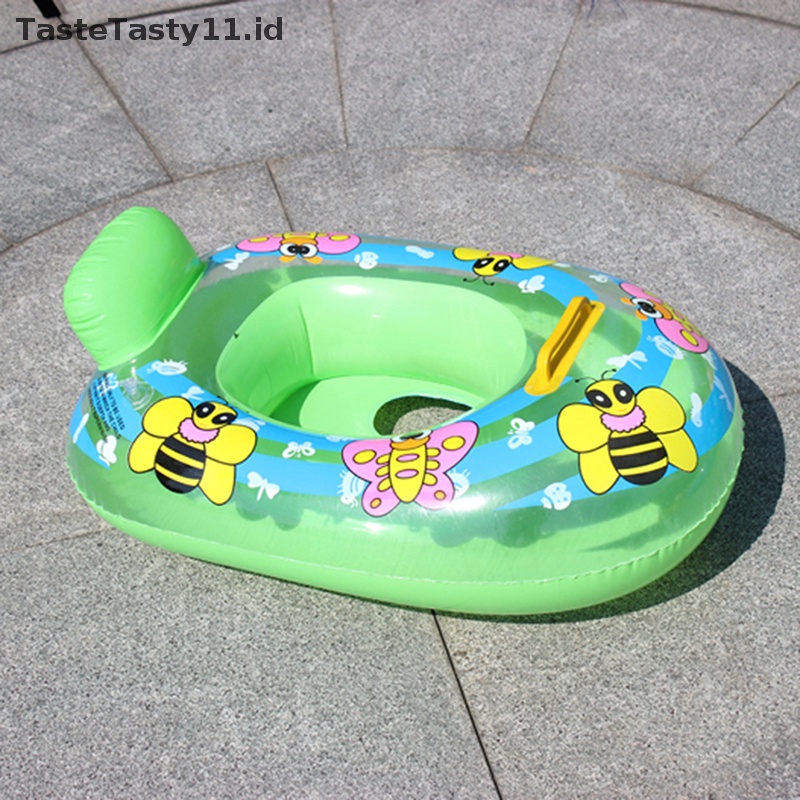 Tastetasty 1pc Cincin Renang Tiup Pelampung Kolam Renang Baby Ring Cincin Kasur Tiup.