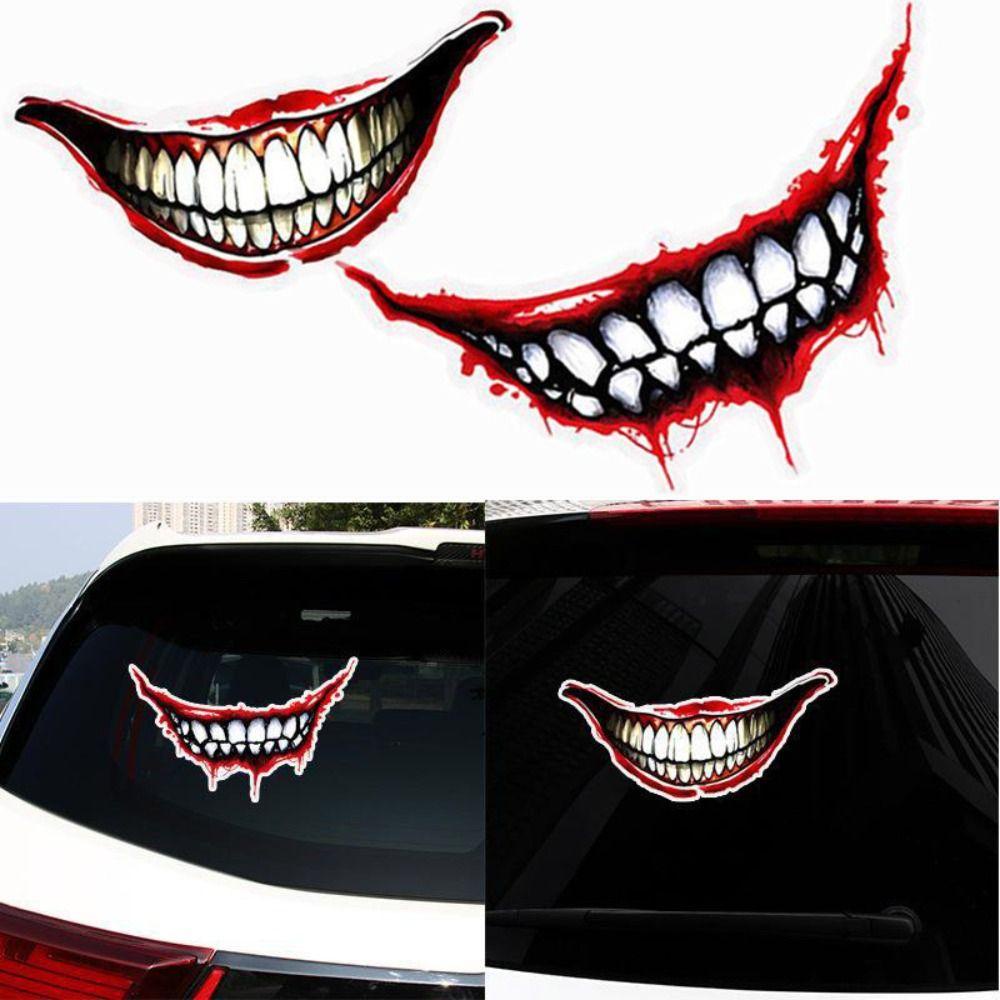 Populer Stiker Helm Motor Anti Gores Perekat Diri Sepeda Listrik Bersepeda Bibir Berdarah